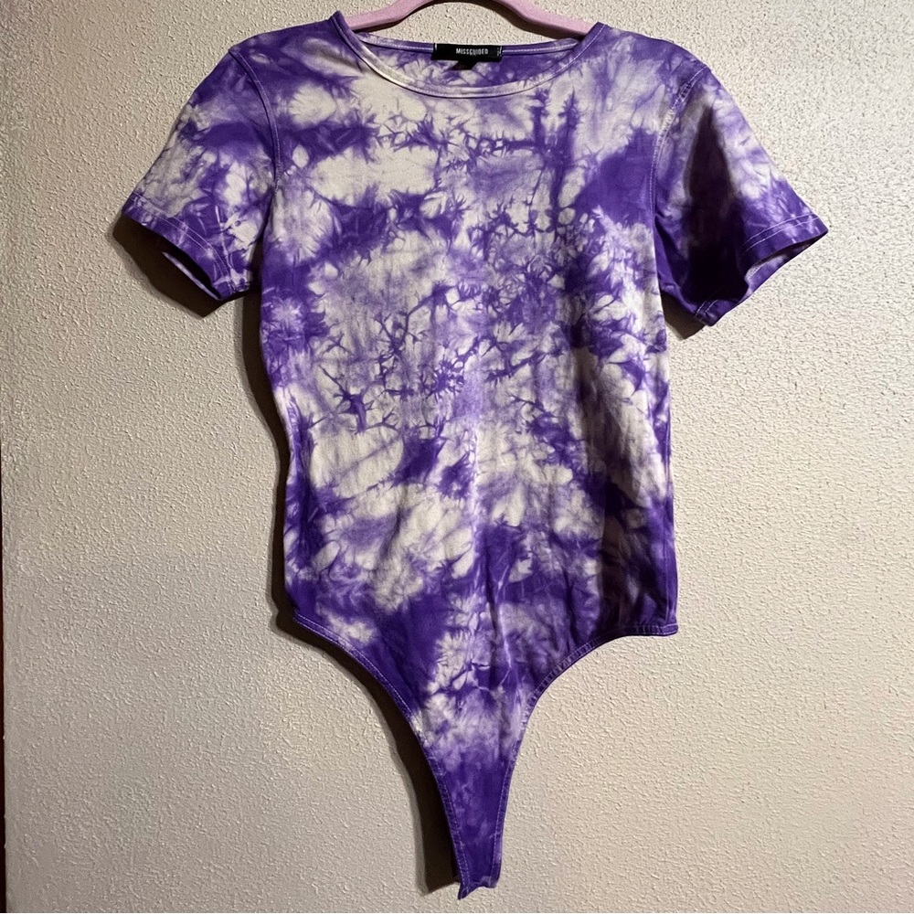 Tiedye Purple Bodysuit from Missguided!